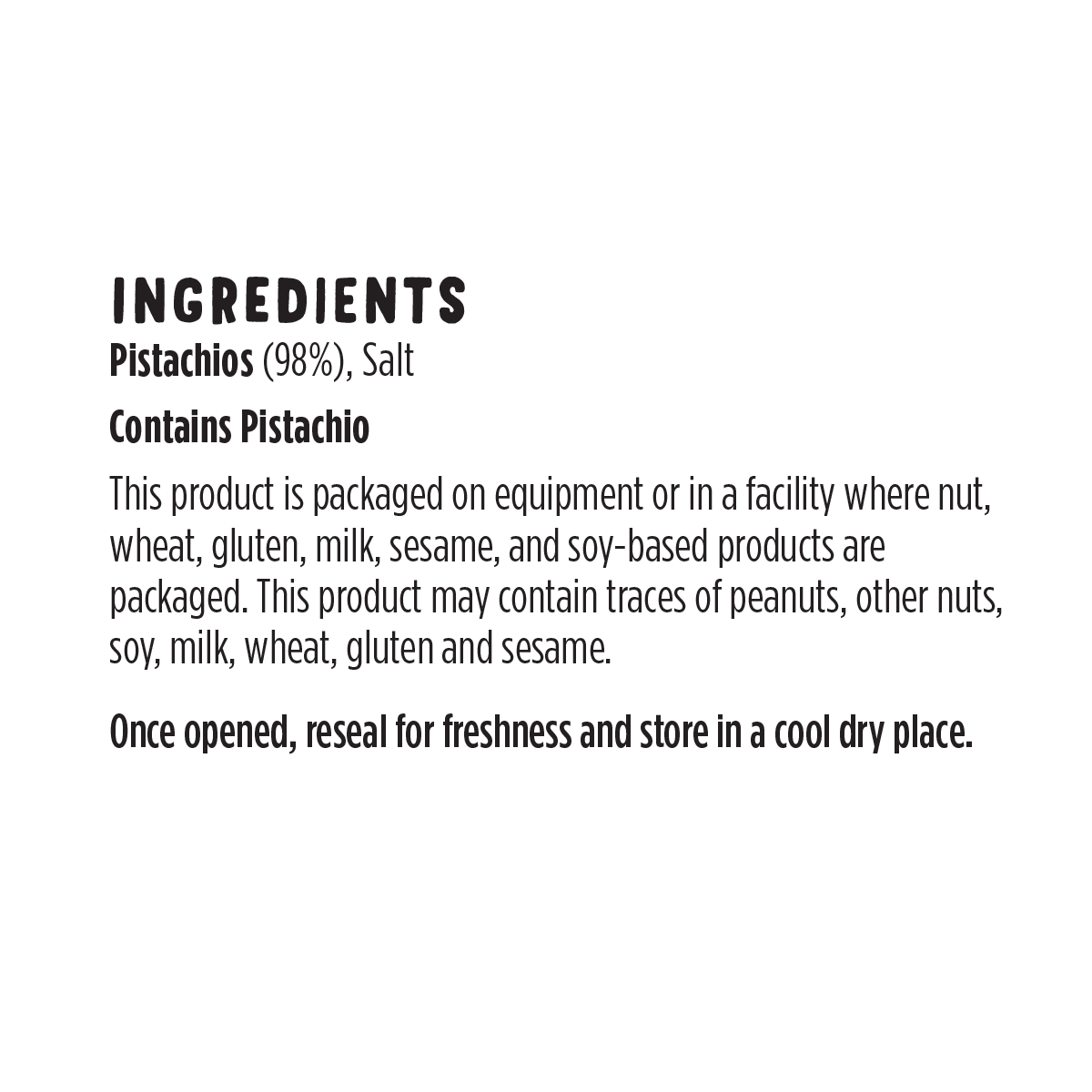 Roastedsaltedpistachios Ingredients