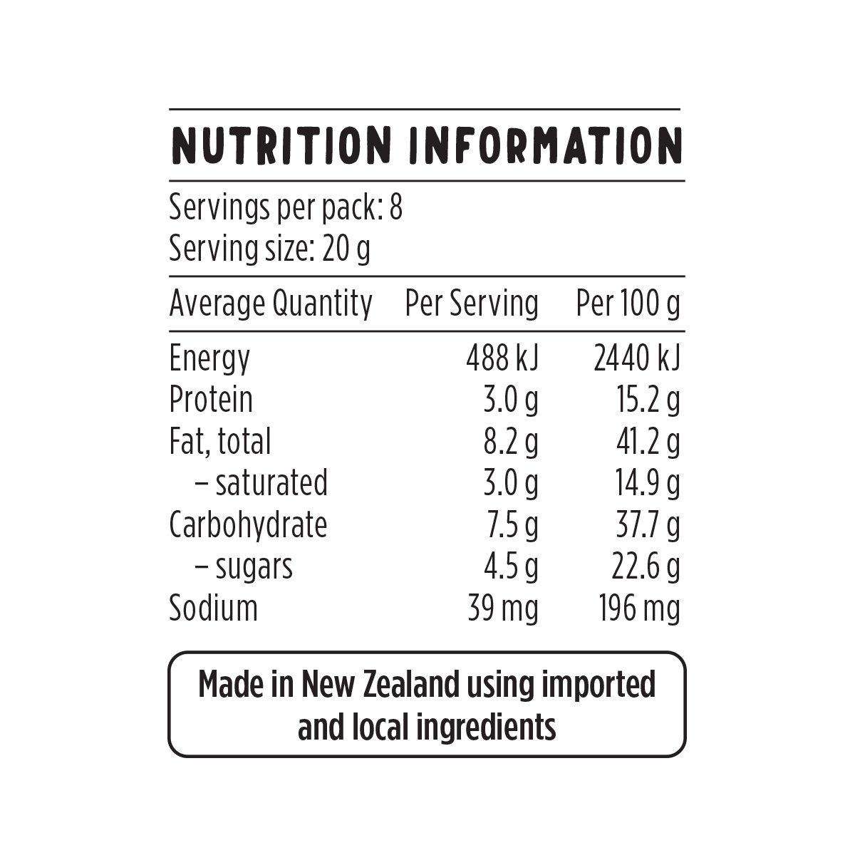 Product skinnymilkcaramelcashews nips